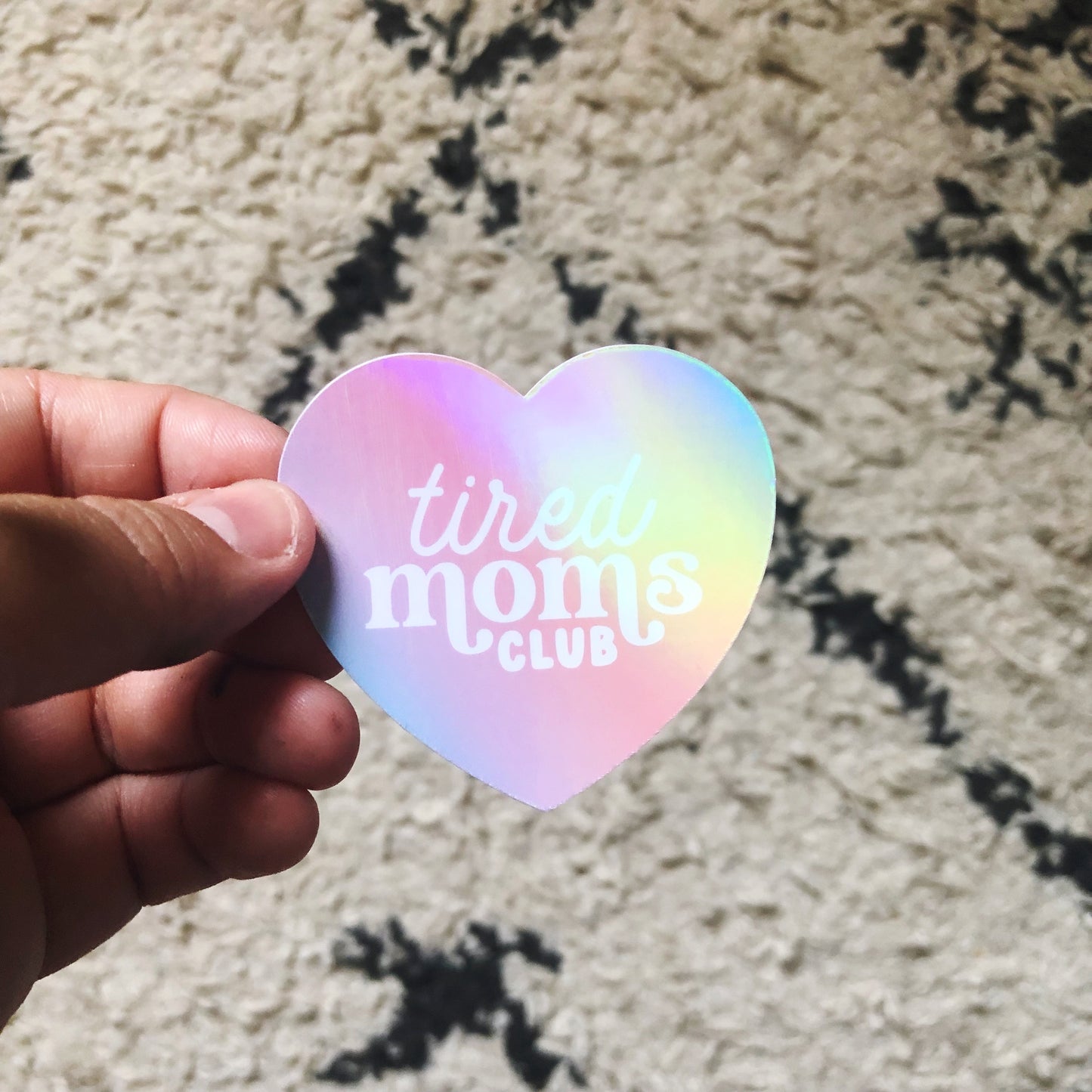 Tired Moms Clubs Vinyl Sticker