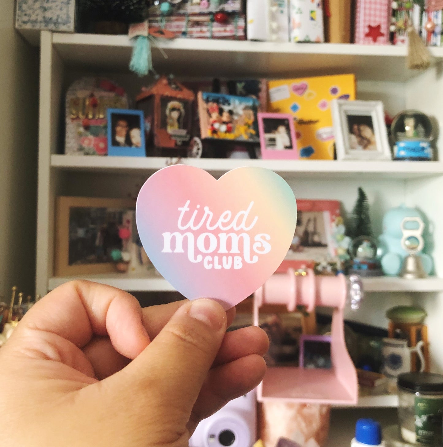 Tired Moms Clubs Vinyl Sticker
