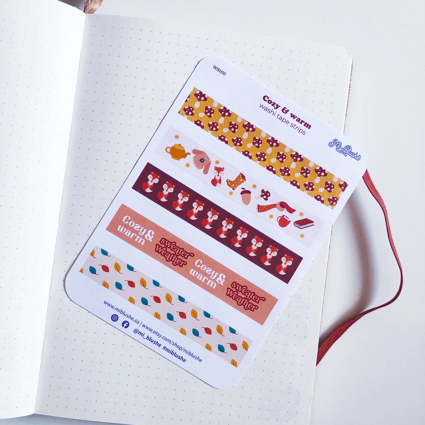 Cozy & Warm Washi Strips