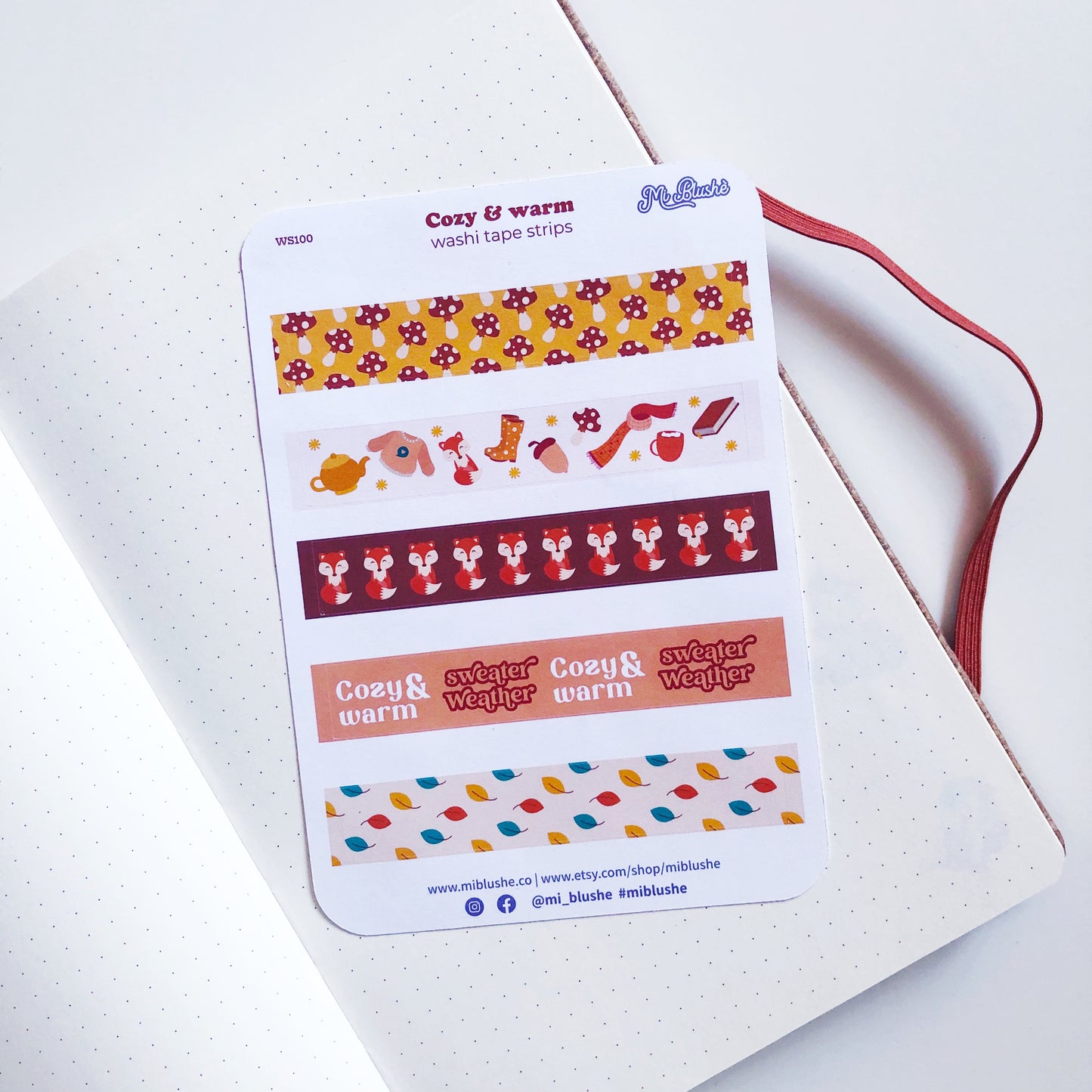 Cozy & Warm Washi Strips
