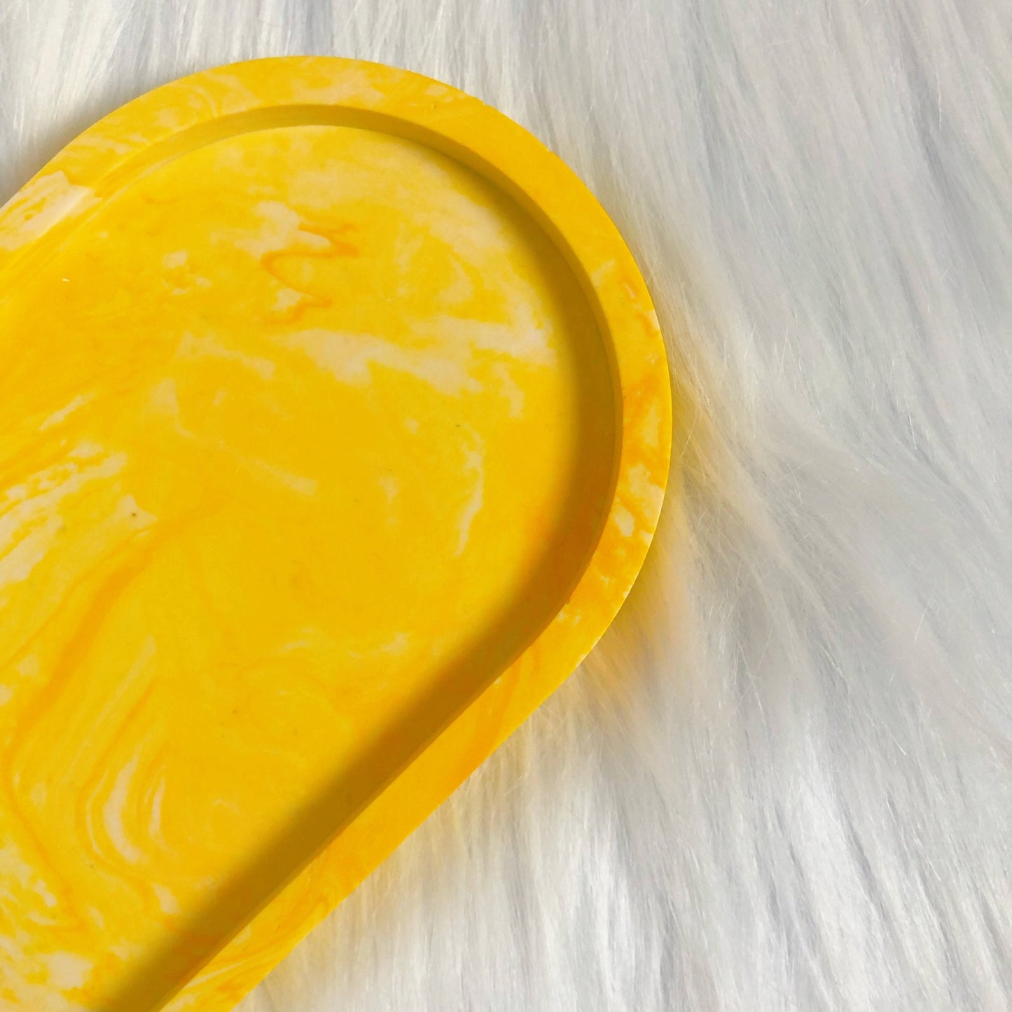Yellow Marble Tray Coaster