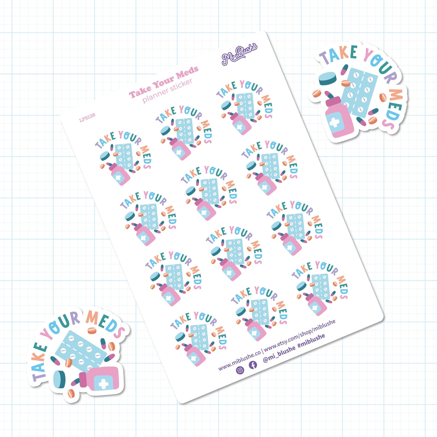Take Your Meds Planner Sticker