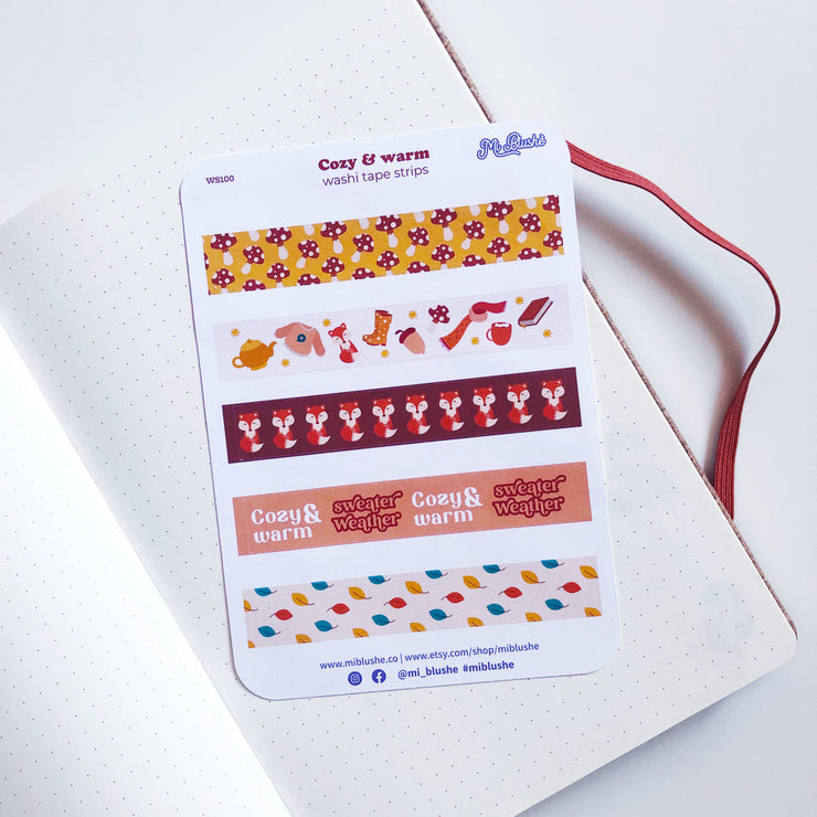 Cozy & Warm Washi Strips