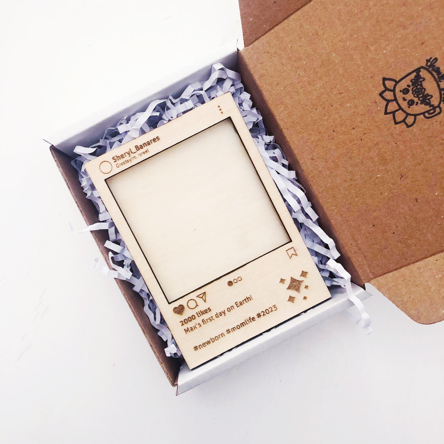 Personalized Wood Selfie Frame