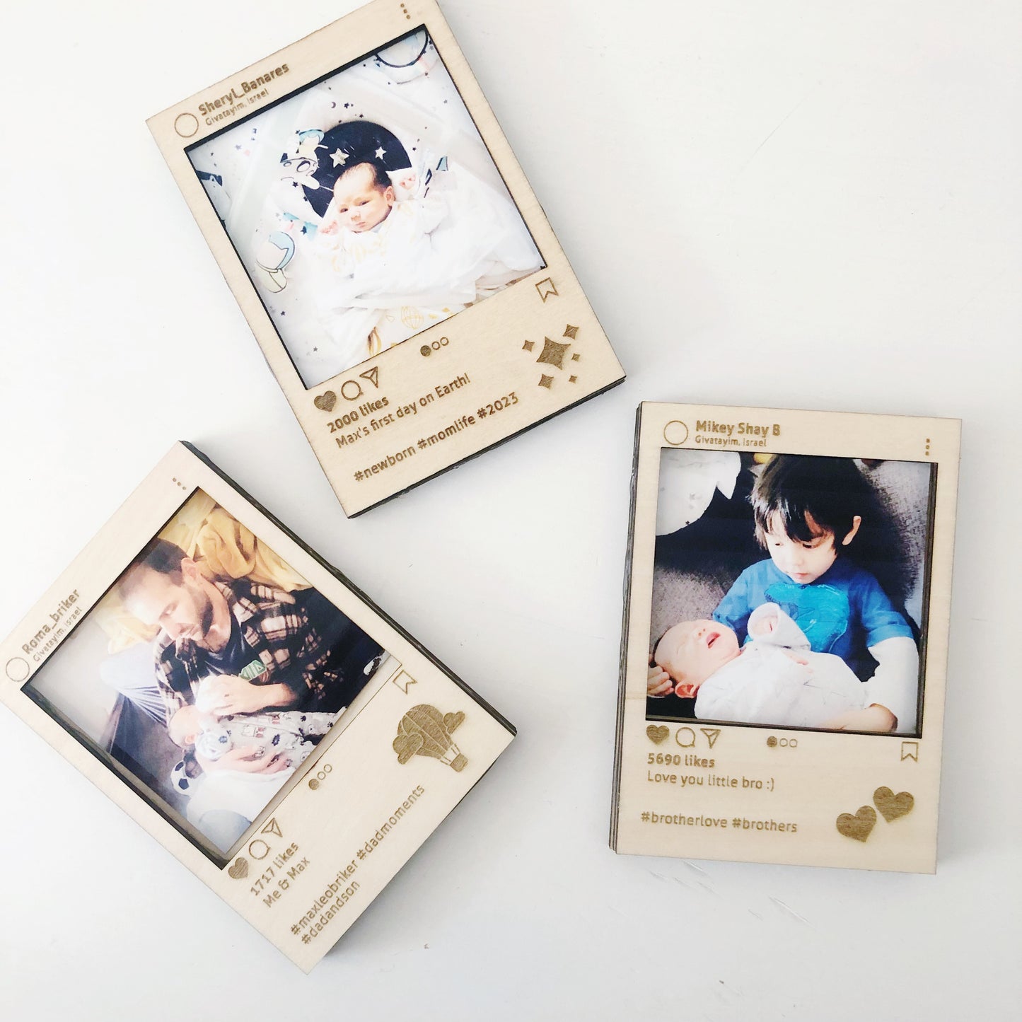 Personalized Wood Selfie Frame