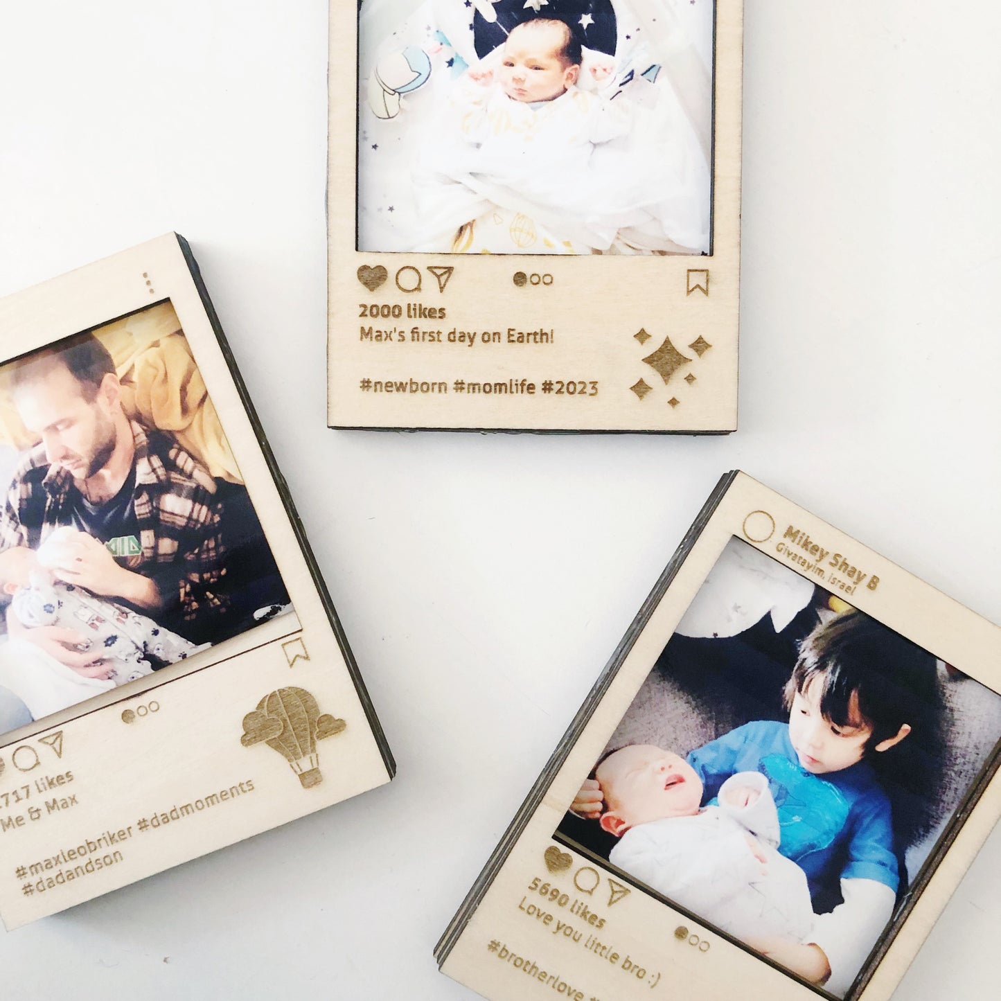 Personalized Wood Selfie Frame