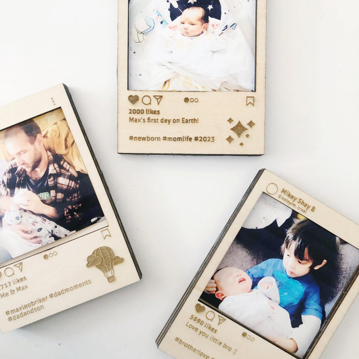 Personalized Wood Selfie Frame