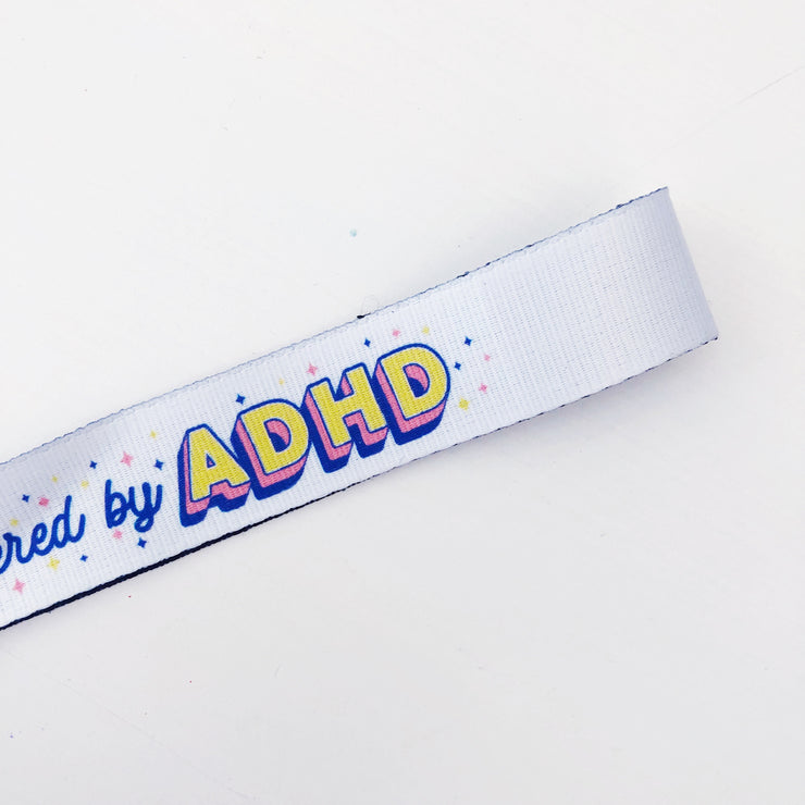 Powered by ADHD lanyard