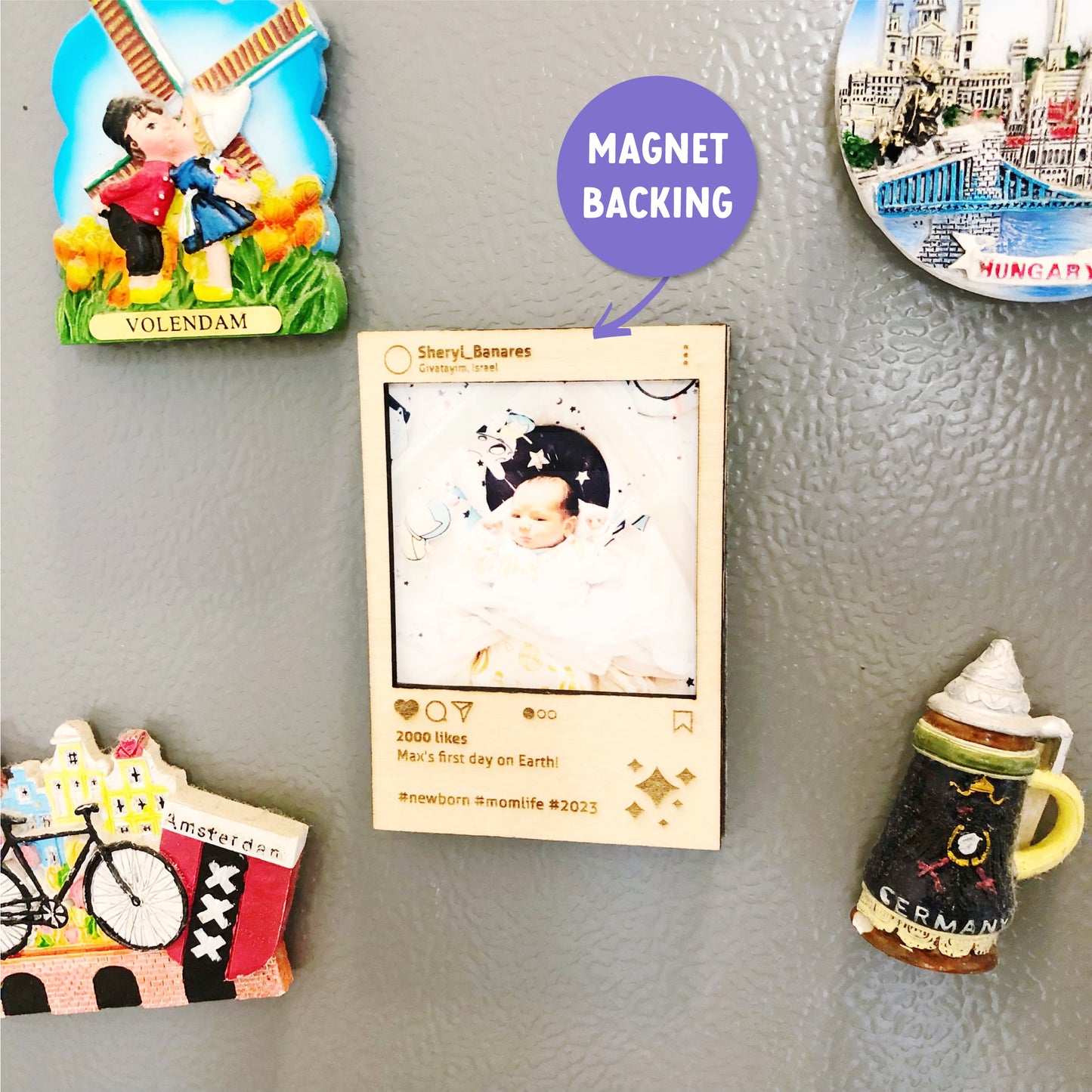 Personalized Wood Selfie Frame