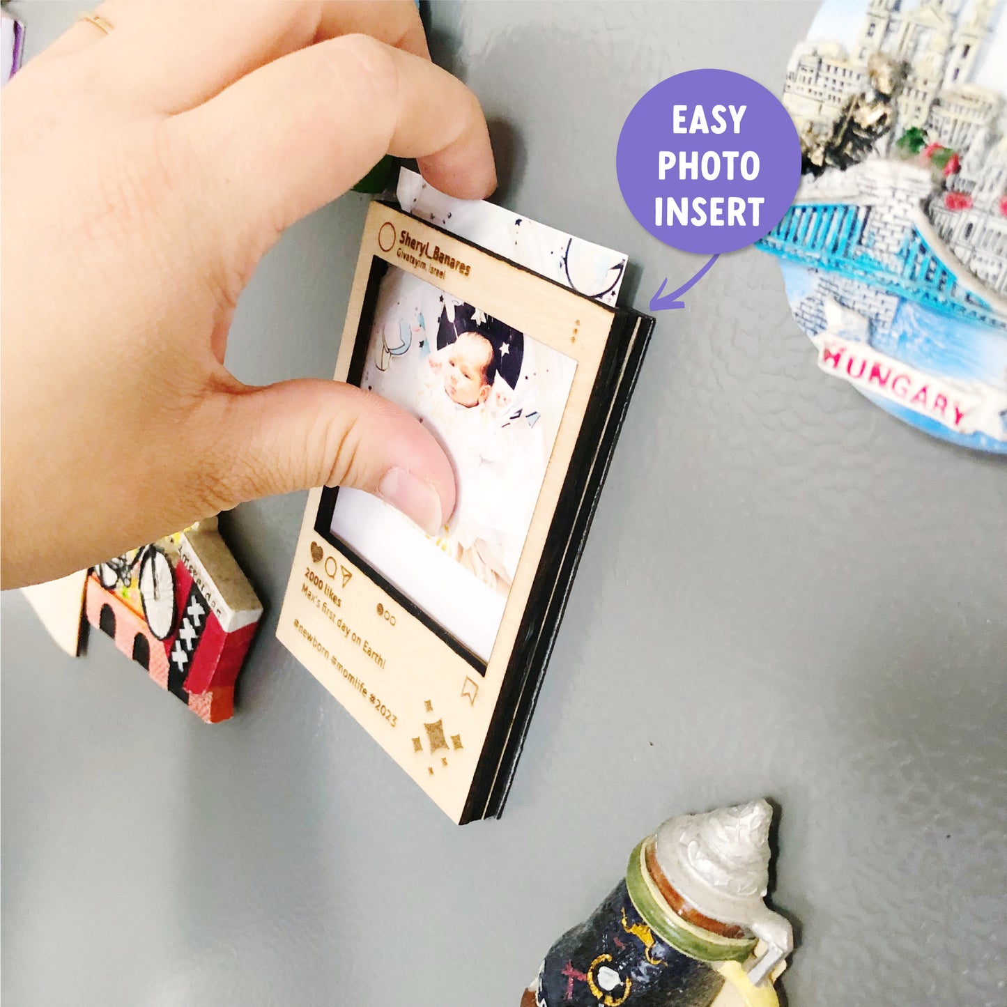 Personalized Wood Selfie Frame