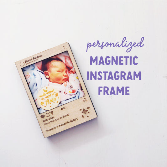 Personalized Wood Selfie Frame