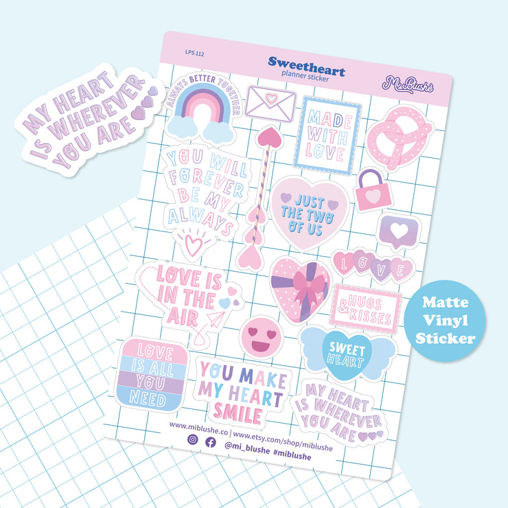 Sweetheart Planner Sticker