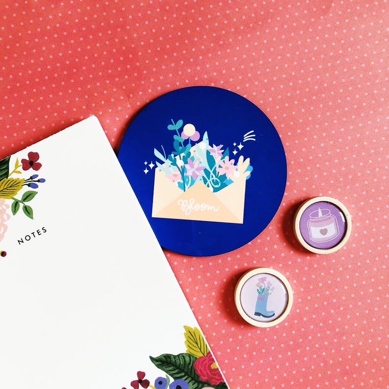 Envelope Flower Bloom Coaster