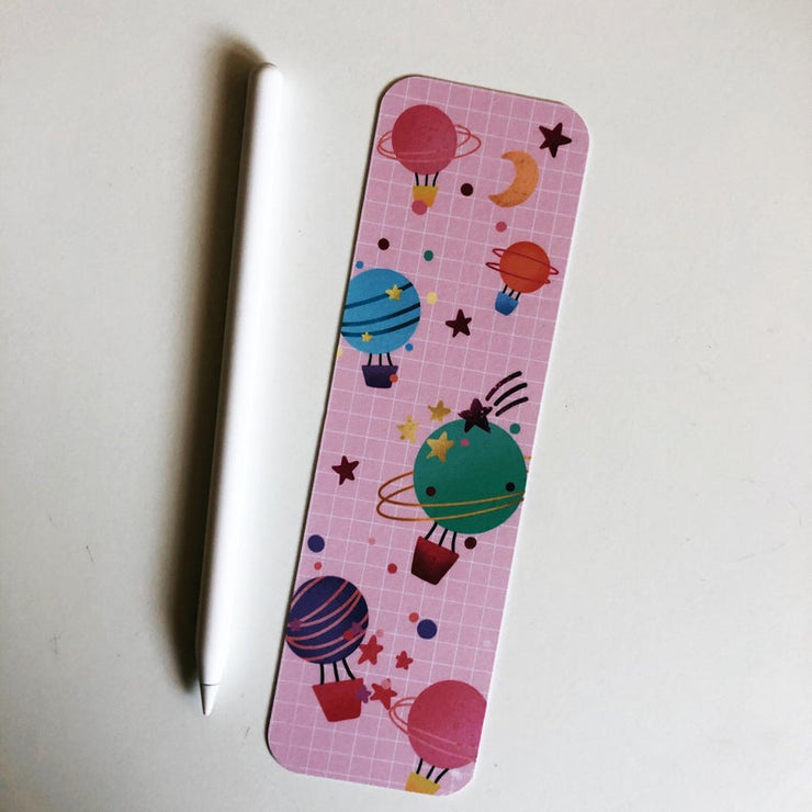 Galaxy Hot Air Balloon Bookmark