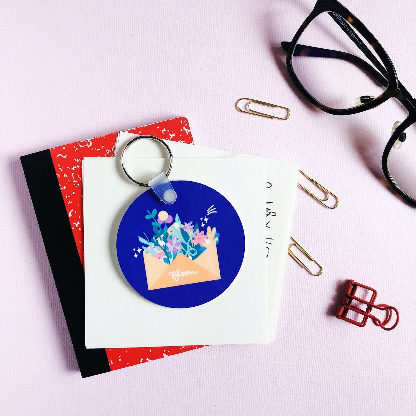 Flower Envelope Keychain