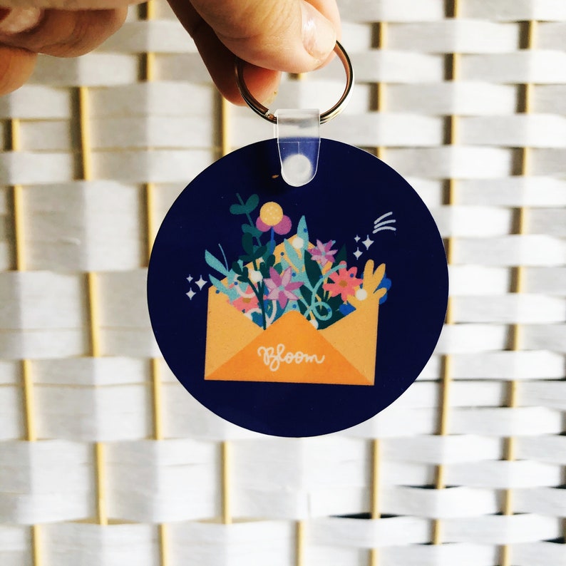 Flower Envelope Keychain
