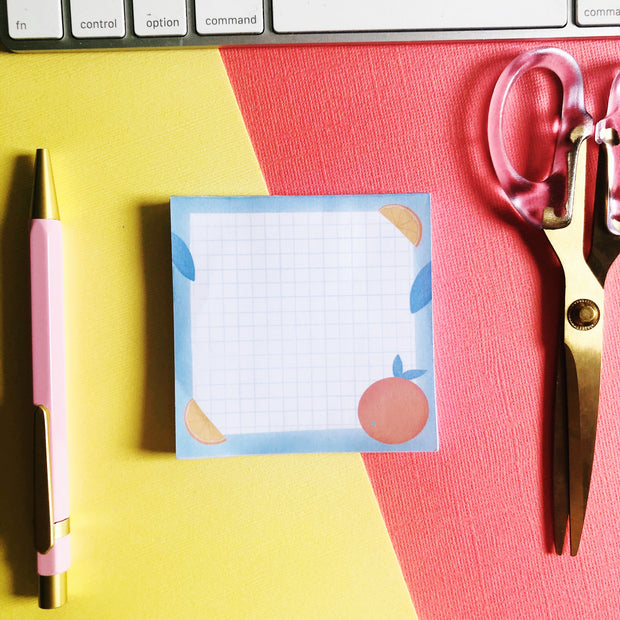 Orange Illustration Memo Pad