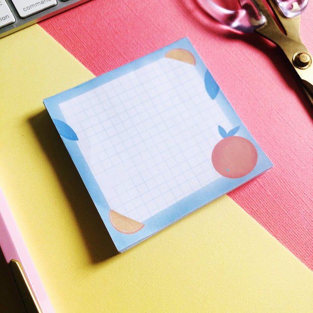 Orange Illustration Memo Pad