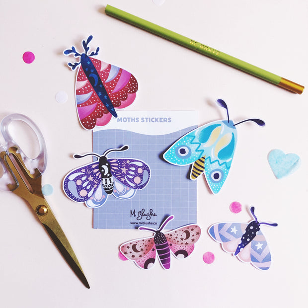 Moths Sticker Pack