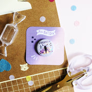 Dreamer Moth Holographic Pin Button