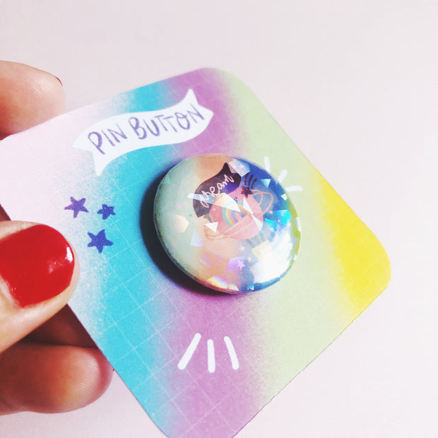 Dream Air Balloon Holographic Button