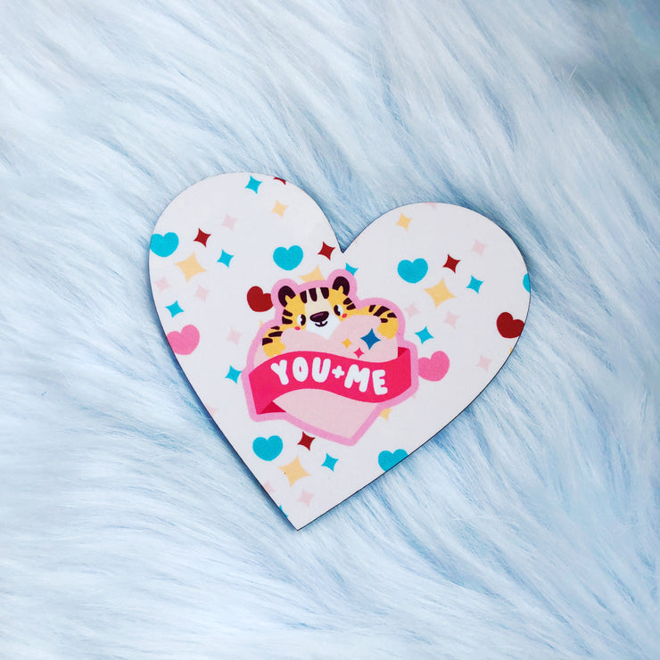 You + Me Heart Coaster