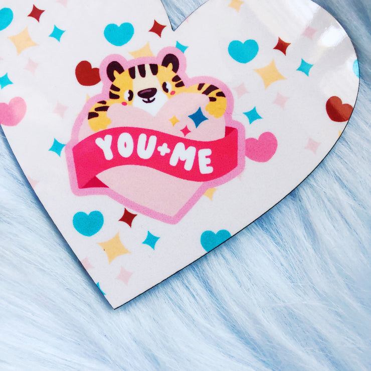 You + Me Heart Coaster