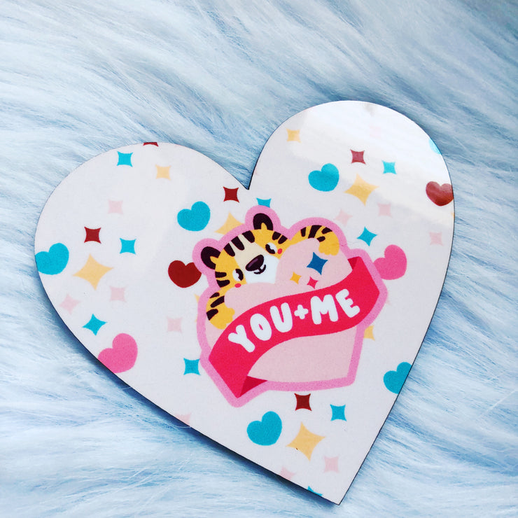 You + Me Heart Coaster