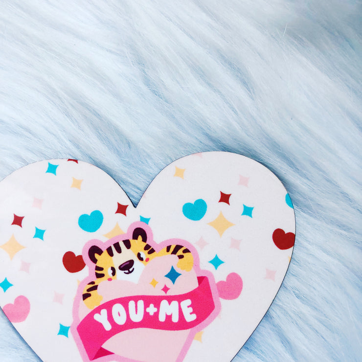 You + Me Heart Coaster