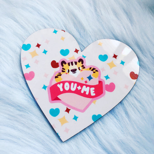 You + Me Heart Coaster