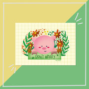 Don't Worry Piggy Art Print