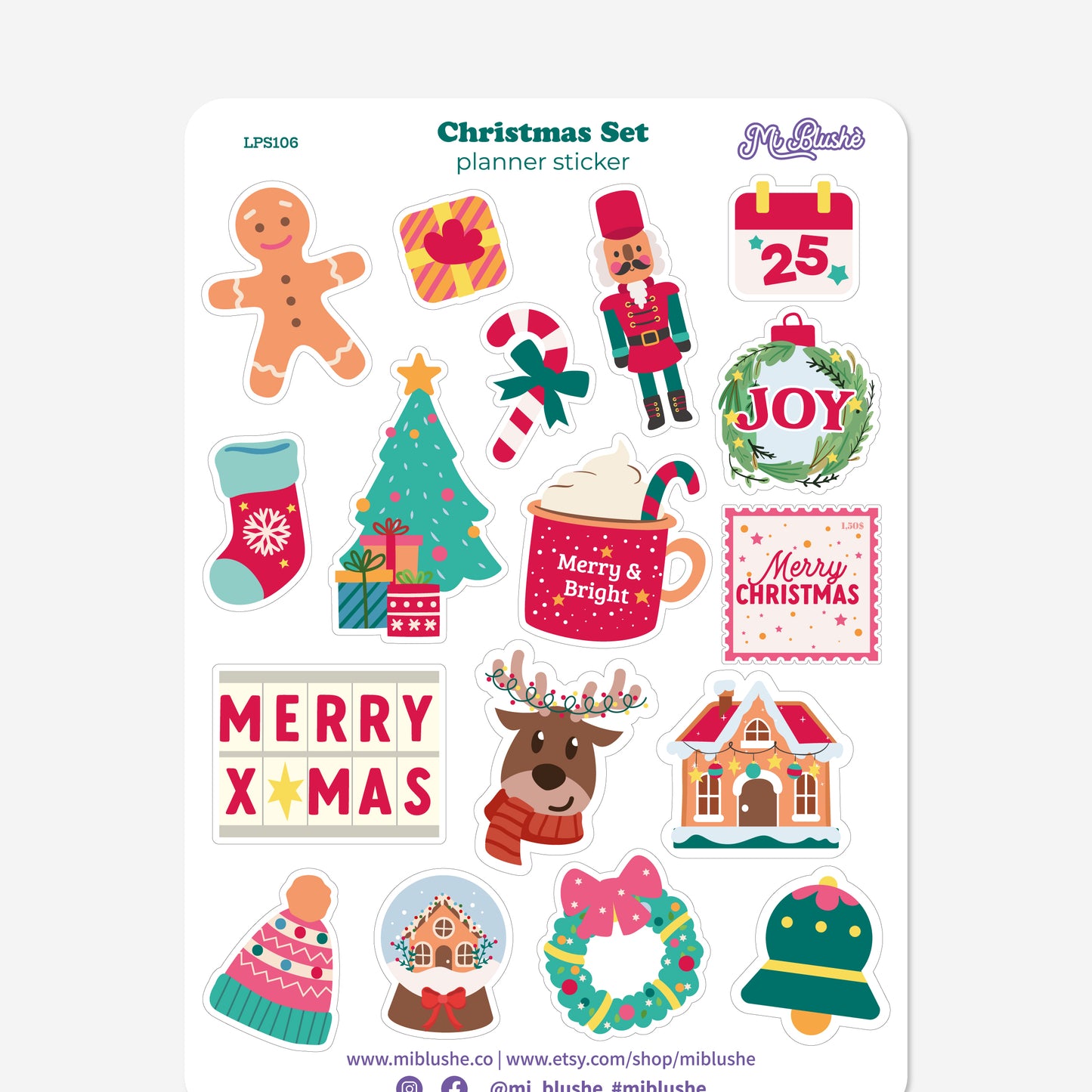 Christmas Set Planner Sticker
