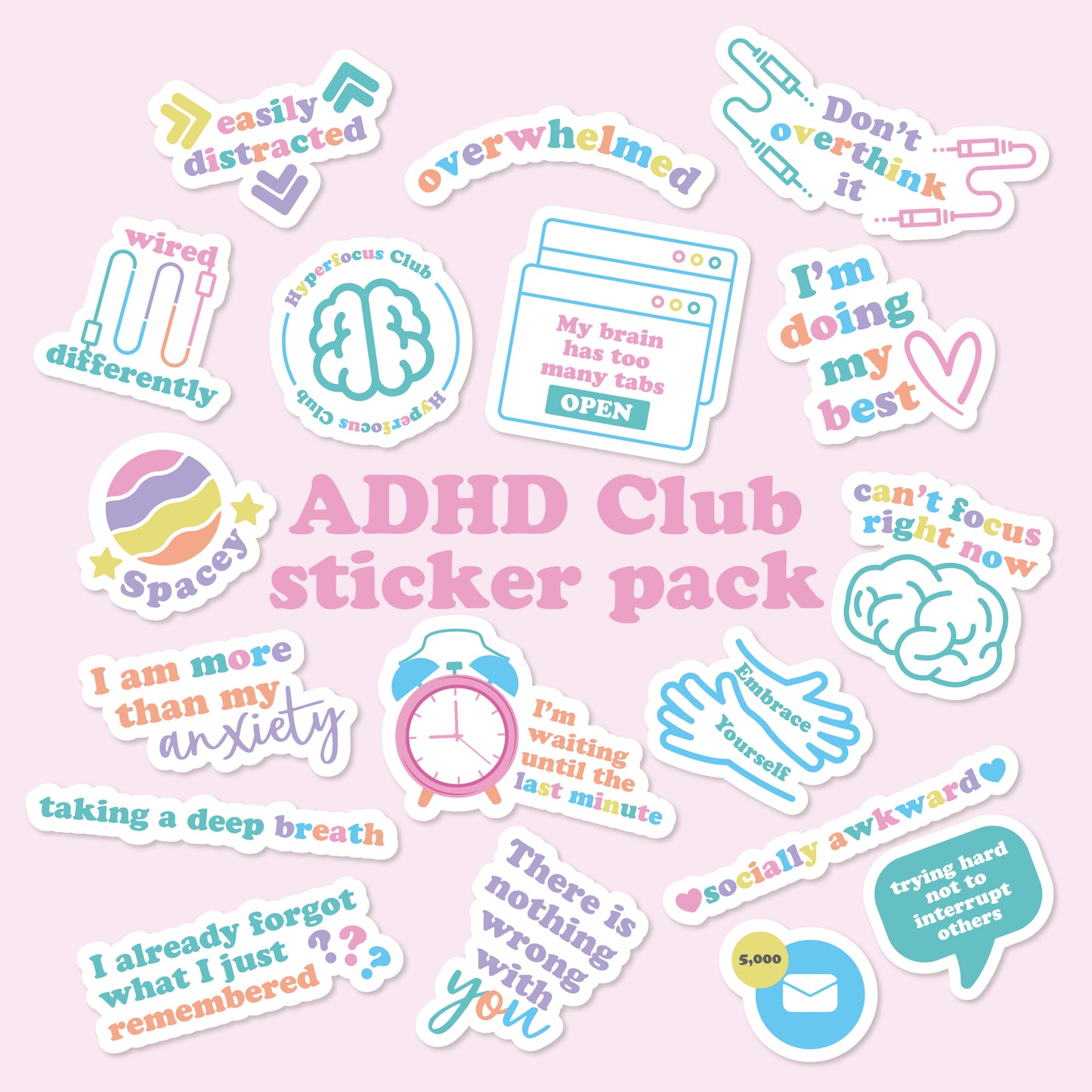 ADHD Sticker Pack
