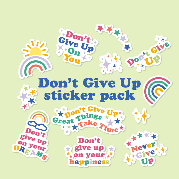 Don't Give Up Sticker Pack