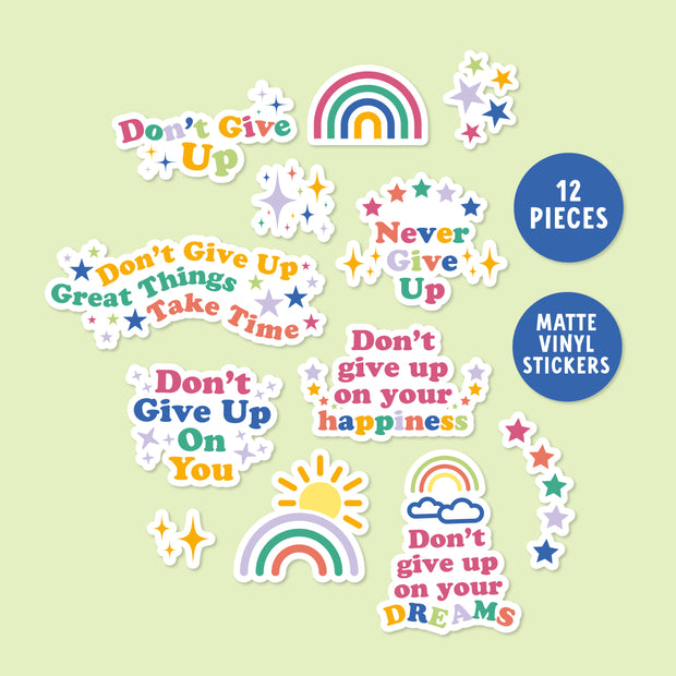 Don't Give Up Sticker Pack