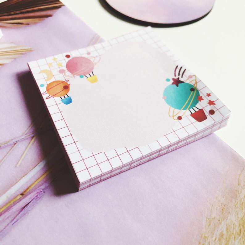 Hot Air Balloon Memo Pad