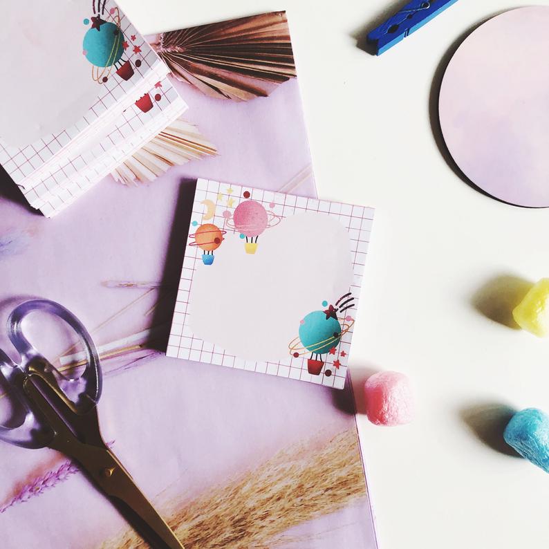 Hot Air Balloon Memo Pad
