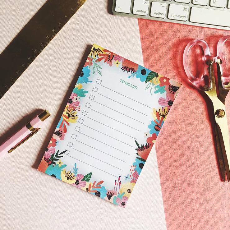 To Do List Bloom Flower Notepad
