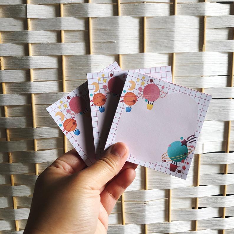 Hot Air Balloon Memo Pad