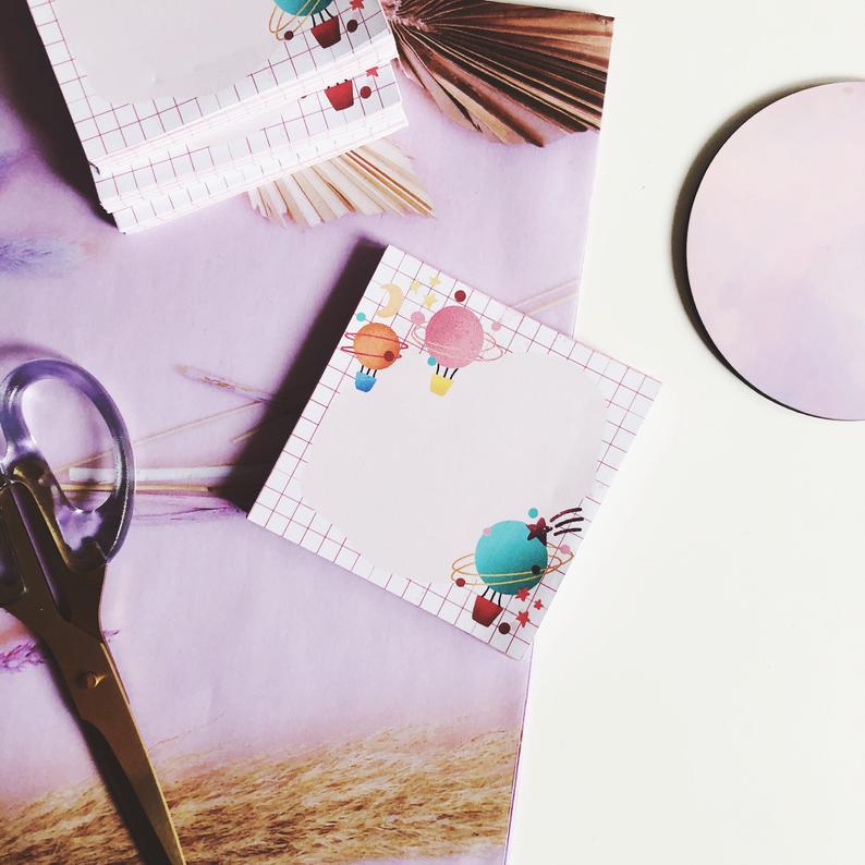Hot Air Balloon Memo Pad