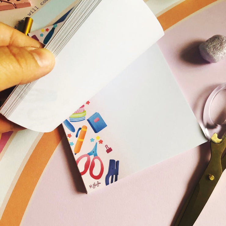 Art Supplies Notepad