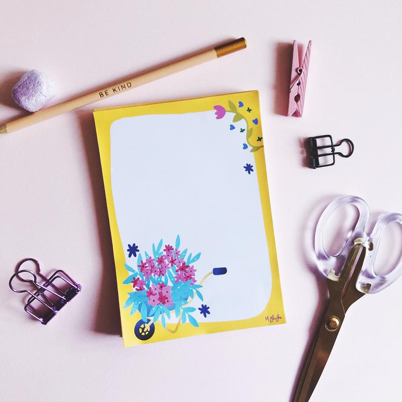 Spring Garden Notepad