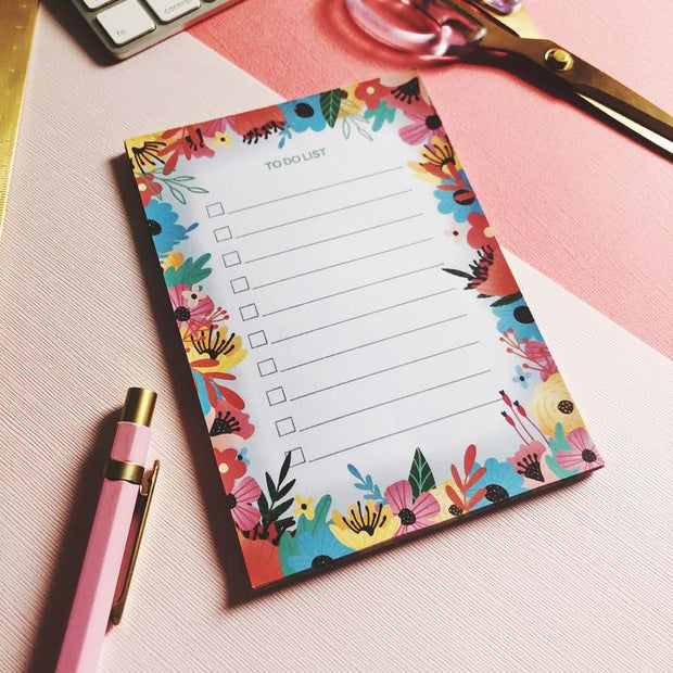 To Do List Bloom Flower Notepad