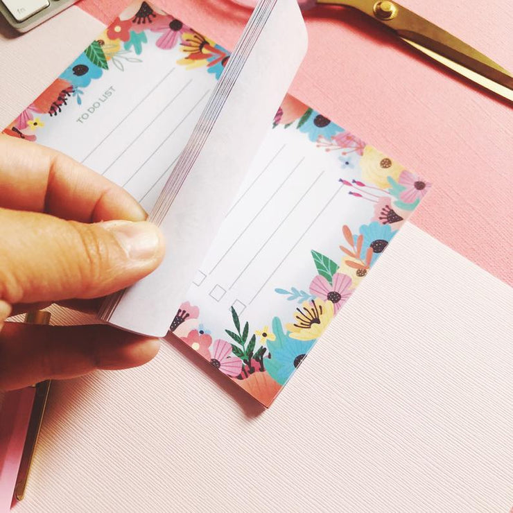 To Do List Bloom Flower Notepad