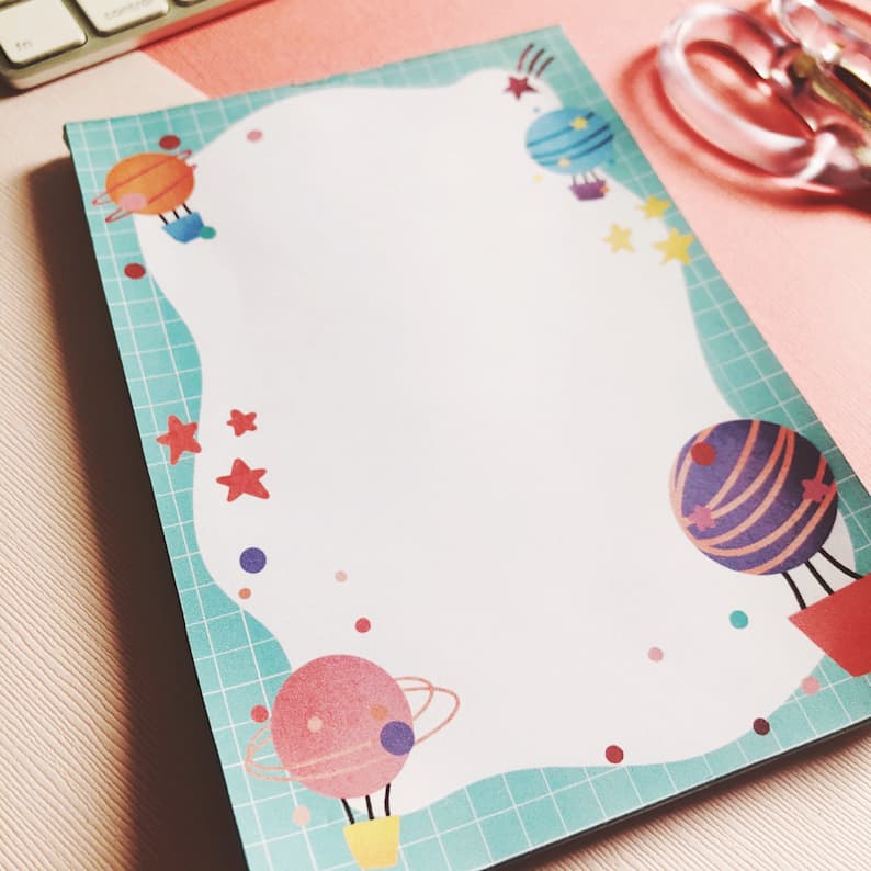 Hot Air Balloon Notepad