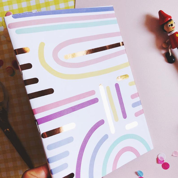 Abstract Foil Notebook