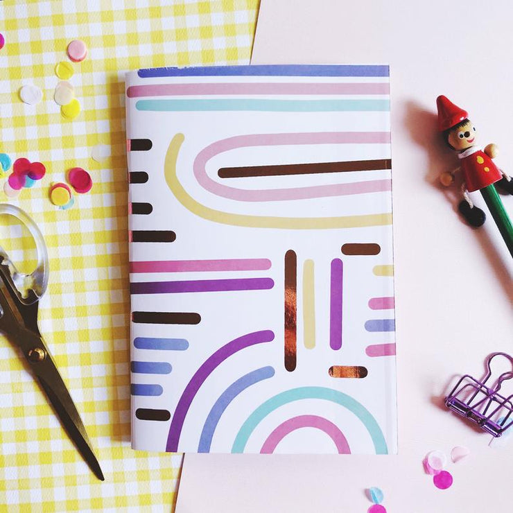 Abstract Foil Notebook