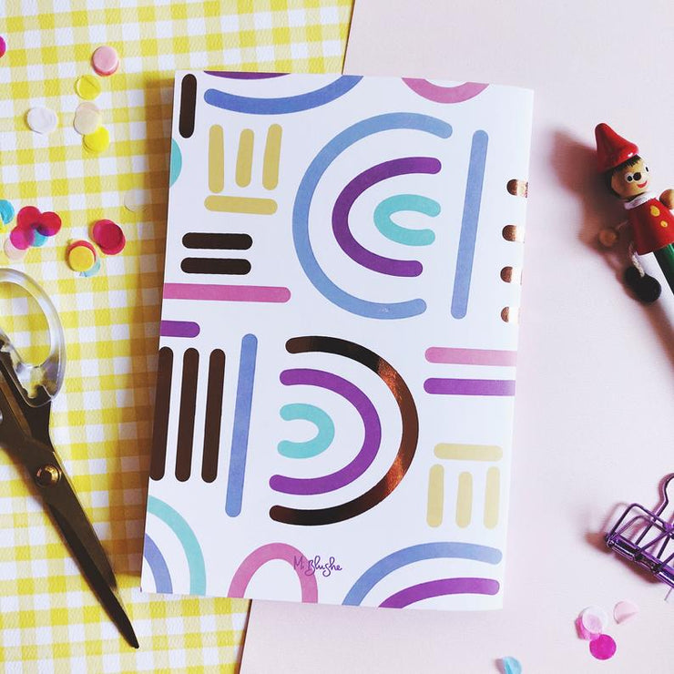 Abstract Foil Notebook