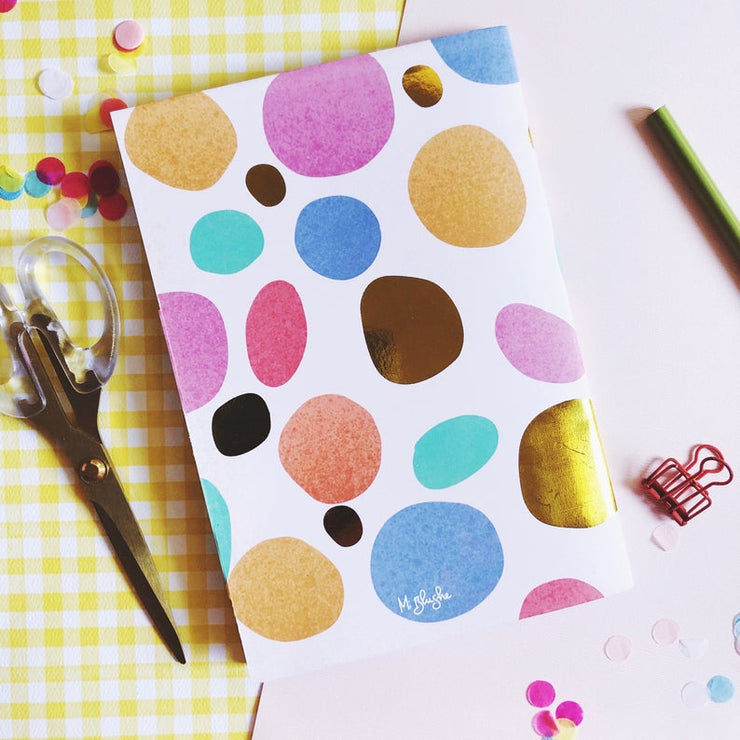 Pebbles Foil Notebook
