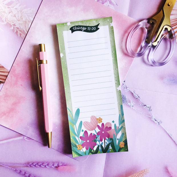 To Do List Green Notepad